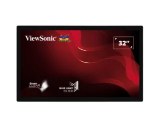 ViewSonic TD3207 32″ 1080p Open Frame 10-Point PCAP Touch Monitor, 24/7 Operation and HDMI, DisplayPort and RS232, Kiosk, Factory, IP54 Front waterPF