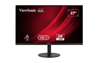 ViewSonic 27″ VG 2K 2560 X 1440 SuperClear IPS, USB-C 65w Hub, DP, Height Adjust, 3y Advance Replacement, Business Pro Monitor,3YARW