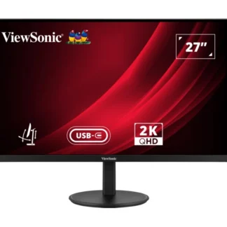 ViewSonic 27″ VG 2K 2560 X 1440 SuperClear IPS, USB-C 65w  Hub, DP, Height Adjust, 3y Advance Replacement, Business Pro Monitor,3YARW