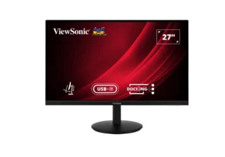 ViewSonic 27″ VG 2K SuperClear IPS, Docking, USB-C, Daisy Chain,DP In/Out,RJ45,100w PD,Height Adjustable 3y Advance Replacement,Business Monitor,3YARW