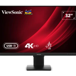 ViewSonic 32″ VG 4K SuperClear VA, USB-C, DP, Height Adjust,  3y Advanced Replacement, Business Pro Monitor