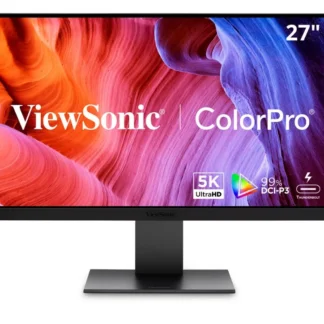 ViewSonic VP2788-5K – 27″ ColorPro 5K 218PPI Mac / PC Monitor, 100W Thunderbolt 4, USB C, 99% DCI-P3 Colour Gamut, Colour Accuracy (Delta E