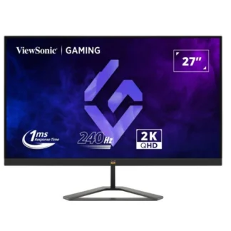 ViewSonic 27″ 2K 240hz 1ms IPS, SuperClear, 2x HDMI 2.1, 1x DP 1.4, 3.5mm Audio Out. VESA 100×100. Tilt. Gaming Monitor (No Speakers),  3ARW