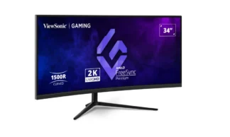 ViewSonic 34” Curved 3440×1440, 180Hz 1ms 1500R, HDR10,Adaptive Sync,2x HDMI,2x DP,Speaker,VESA 100 VX3418-2K Office Gaming Ultra Wide Monitor,3YARW