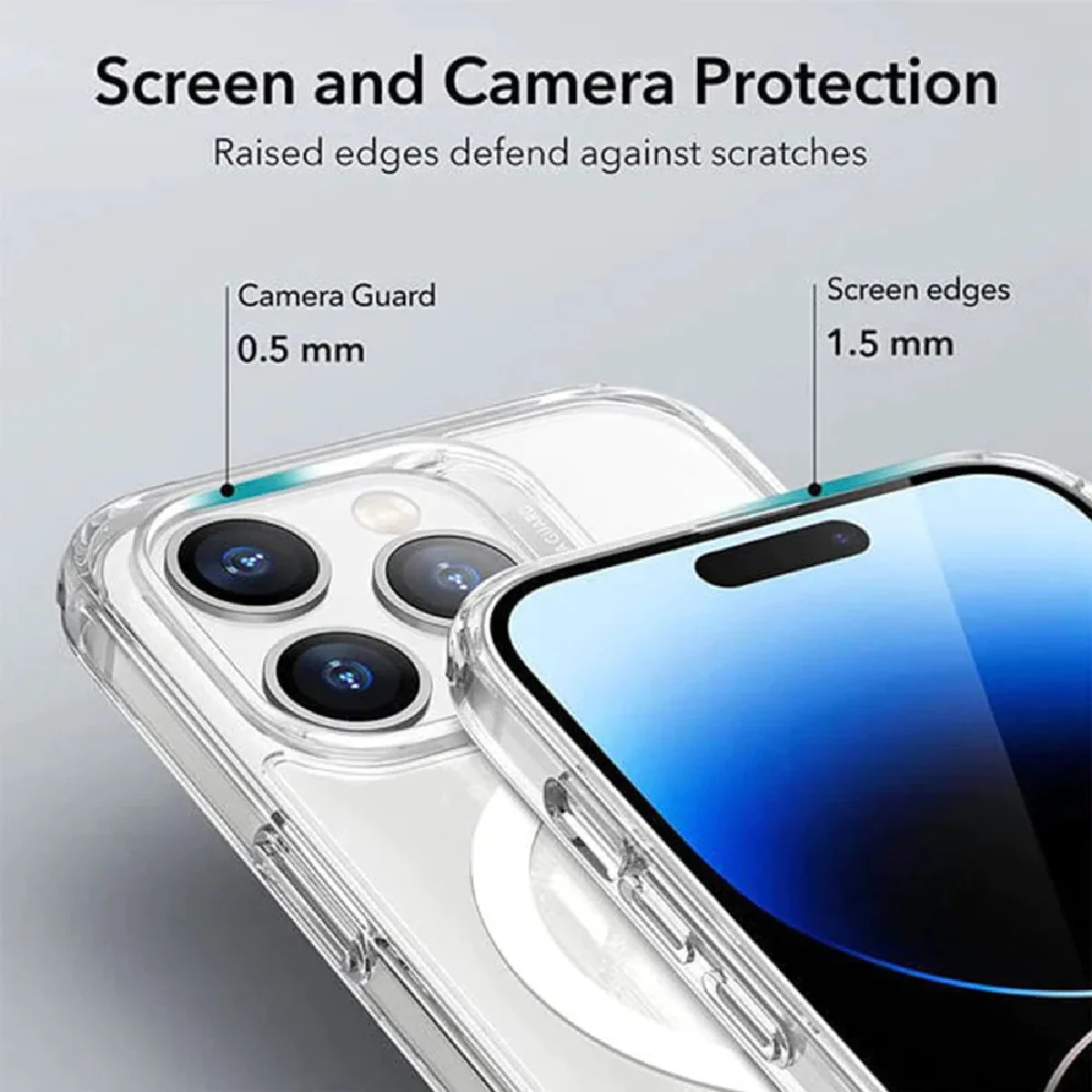 Phonix Apple iPhone 17e / iPhone 16e / iPhone15 / iPhone 14 / iPhone 13 (6.1″) Clear Rock Shockproof Case With MagSafe – Ultra-thin,10 Years Warranty