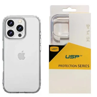 USP Apple iPhone 16 Pro Max (6.9″) Clear Rock Shockproof Case –  Ultra-thin, Lightweight, Non-slip, Crystal Clear,Strong & Durable, 5 Years Warranty