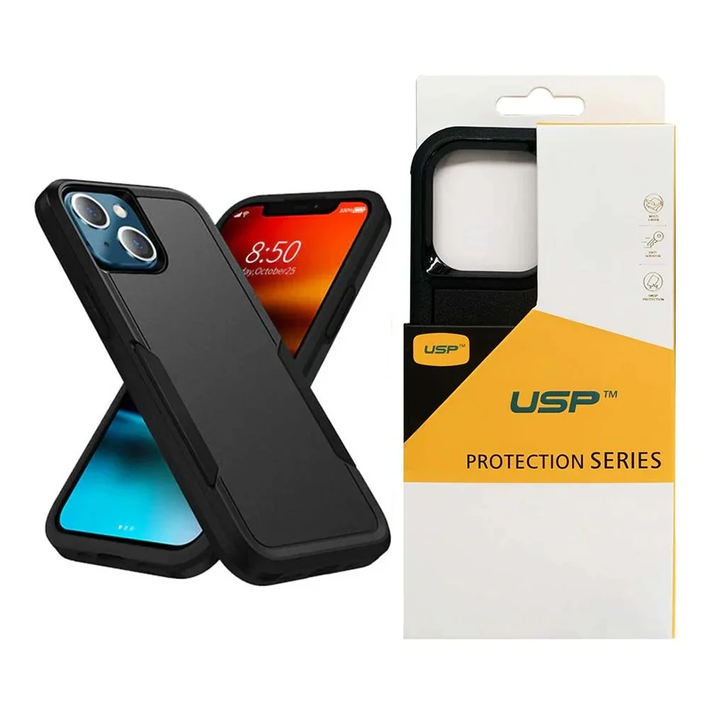 USP Rugged Apple iPhone 17e / iPhone 16e 5G (6.1″) Armor Light Case Black – No-Slip, Sleek, Drop-Protection, Strong & Durable, 5 Years Warranty