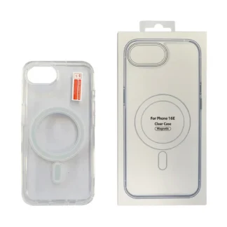 USP Apple iPhone 17e /  iPhone 16e (6.1″) Clear Case with MagSafe – Built-in magnets, Scratch Resistant, Crystal Clear,Shockproof, 5 Years Warranty