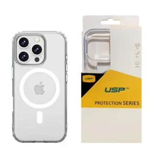 USP Apple iPhone 17 (6.3″) Clear Rock Shockproof Case with MagSafe – Ultra-thin, Lightweight, Non-slip, Crystal Clear, 5 Years Warranty