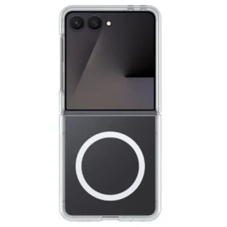 OtterBox Thin Flex Magnets Samsung Galaxy Z Flip8 5G (6.9″) Case Clear – (77-000593), Antimicrobial, DROP+ Military Standard, 7 Years Warranty
