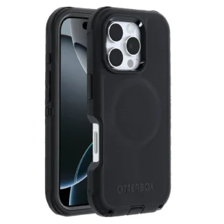 OtterBox Defender MagSafe Apple iPhone 16 Pro Max (6.9″) Case Black – (77-95989), DROP+ 7X Military Standard, Tri-Layer,Port Covers, 7 Years Warranty