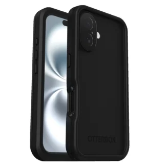 OtterBox FRE MagSafe Apple iPhone 16 (6.1″) Case Black – (77-96144), DROP+ 5X Military Standard,2M IP68,Built-In Screen Protector, 7 Years Warranty
