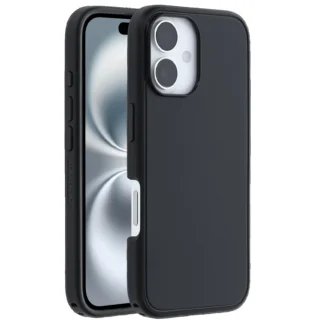 OtterBox Symmetry MagSafe Apple iPhone 16 (6.1″) Case Black – (77-96542), Antimicrobial, DROP+ 3X Military Standard, Raised Edges, 7 Years Warranty