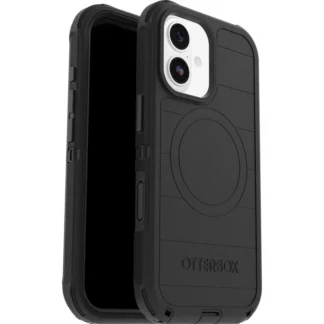 OtterBox Defender Pro MagSafe Apple iPhone 17 (6.3″) Case Black – (77-98354), DROP+ 7X Military Standard, Tri-Layer, Port Covers, 7 Years Warranty