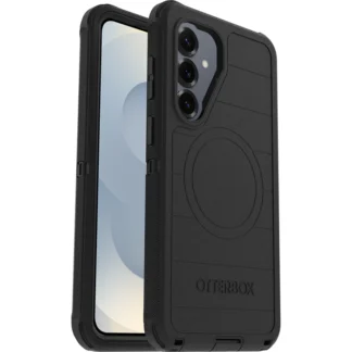 OtterBox Defender Pro Magnets Samsung Galaxy S26+ 5G (6.7″) Case Black – (77-99858), DROP+ 7X Military Standard, Tri-Layer, 7 Years Warranty