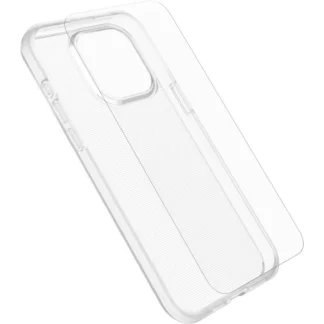 OtterBox React Case with Screen Protector Apple iPhone 15 Plus (6.7″) Clear -(78-81236),DROP+ Military Standard Case ,2X Anti-Scratch,7 Years Warranty