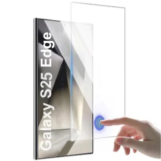USP Samsung Galaxy S25 Edge 5G (6.7″) 2.5D Tempered Glass Screen Protector Clear – 9H Hardness, Scratch-proof, 5 Years Warranty
