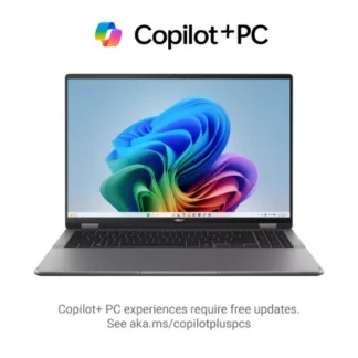 ASUS VivoBook 16 Flip 16″ Notebook Intel Core Ultra 7 258V DDR5X 32GB 1TB SSD Grey Win 11 Pro Copilot+ PC 1Y Warranty