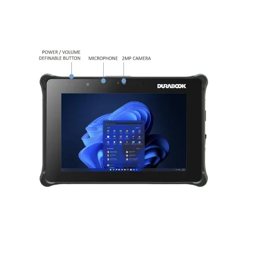 DURABOOK R8, 8″ FHD, Intel® Pentium® Gold 8500, Windows 11, 8GB RAM, 128GB PCIe SSD,Wi-Fi 6E, Bluetooth v5.3, 2MP Front Camera, 3 year Warranty