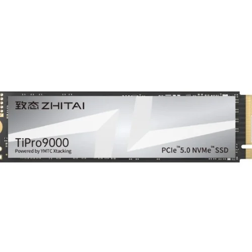 YMTC ZhiTai TiPro9000 SSD 1TB M.2 2280 YMTC Xtacking 4.0 TLC Chip PCle Gen 5 X 4.0 14,900MB/s 13,500MB/s R/W 600 TBW 5Y warranty